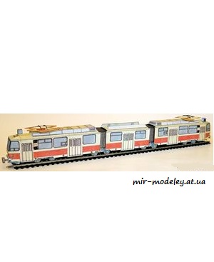 №1616 - CKD Tatra KT8D5 [ABC 1987-13] из бумаги