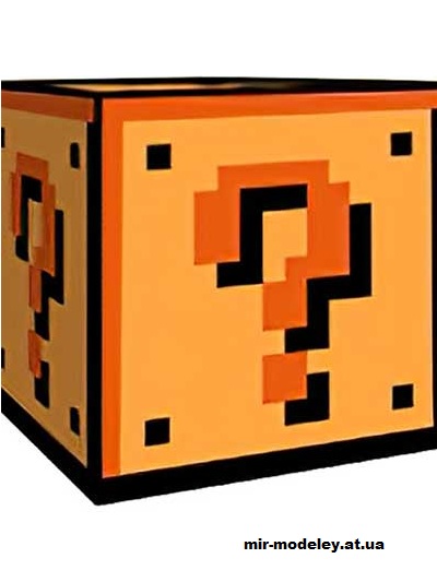 №16333 - ? Block (cubeecraft) из бумаги