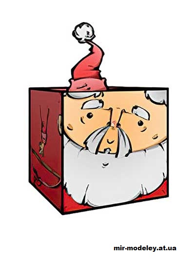 №16353 - Der Weihnachtsmann (cubeecraft) из бумаги