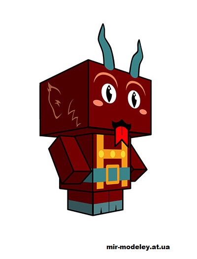 №16359 - Krampus (cubeecraft) из бумаги