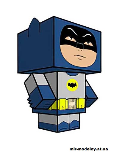 №16324 - Batman (60's style) (cubeecraft) из бумаги