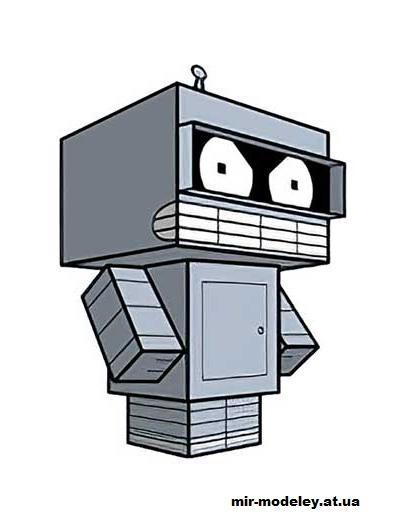 №16329 - Bender (cubeecraft) из бумаги