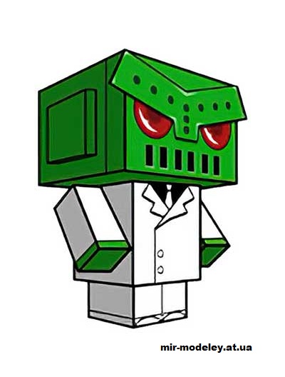 №16337 - Mr. Dtoid (cubeecraft) из бумаги