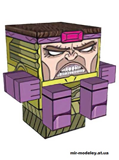№16323 - MODOK (Mobile/Mental Organism Designed Only for Killing) (cubeecraft) из бумаги