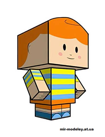 №16306 - Claus (cubeecraft) из бумаги