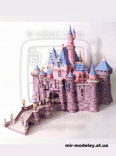 №16381 - Sleeping Beauty Castle (Disney Experience ) из бумаги