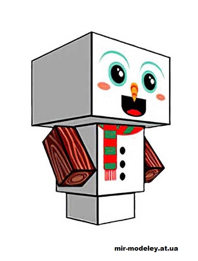 №16356 - Elf (Christmas Clone) (cubeecraft) из бумаги