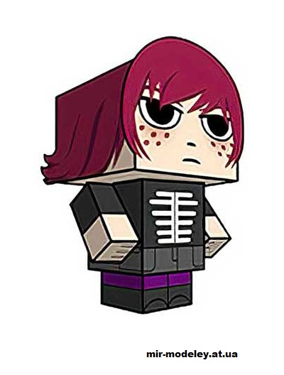 №16361 - Kim Pine (Skeleton) (cubeecraft) из бумаги