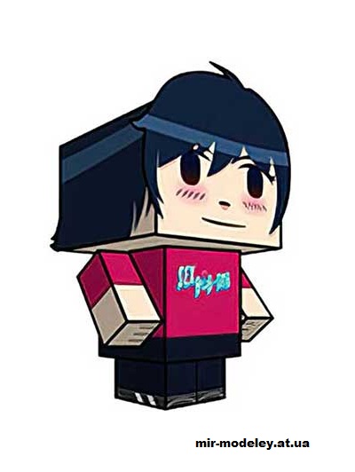 №16365 - Knives Chau (Band Shirt) (cubeecraft) из бумаги