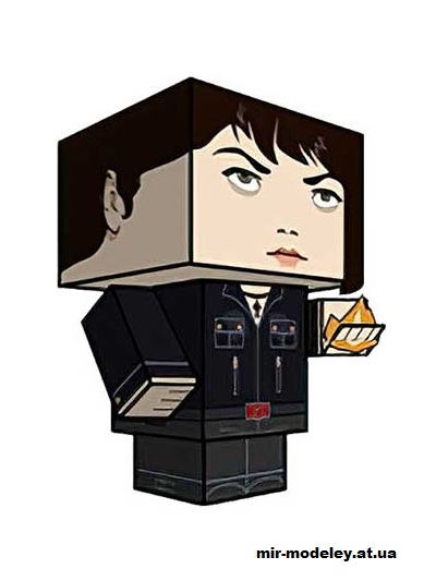 №16296 - Liz Sherman (movie version) (cubeecraft) из бумаги