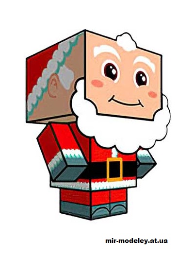 №16358 - Santa (Christmas Clone) (cubeecraft) из бумаги