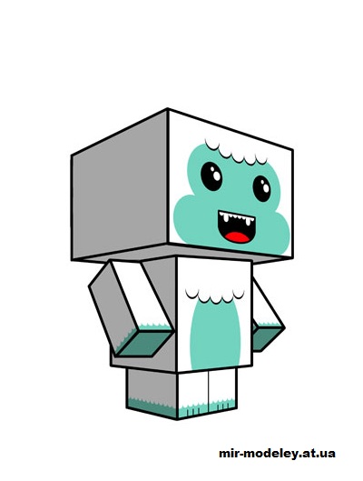 №16351 - Yeti (cubeecraft) из бумаги