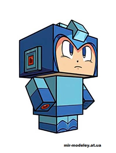 №16328 - Megaman (cubeecraft) из бумаги