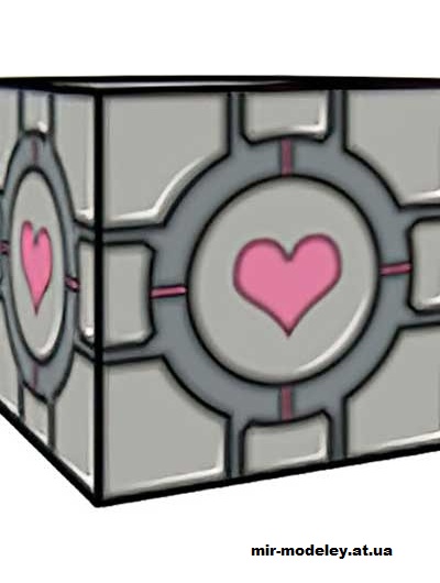 №16342 - Weighted Companion Cube (cubeecraft) из бумаги