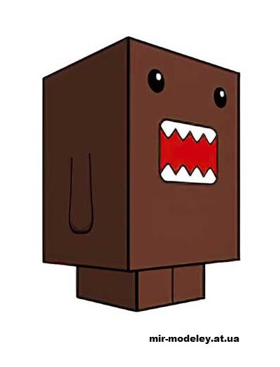 №16320 - Domo-Kun (cubeecraft) из бумаги