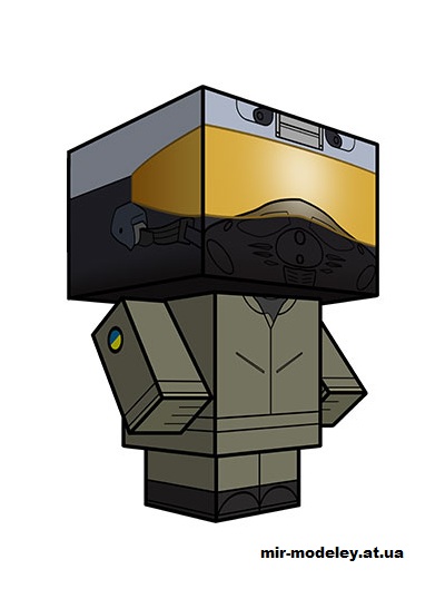 №16350 - Ghost of Kyiv (cubeecraft) из бумаги