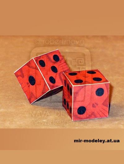 №16378 - Oogie Boogie's Dice (Disney Experience ) из бумаги