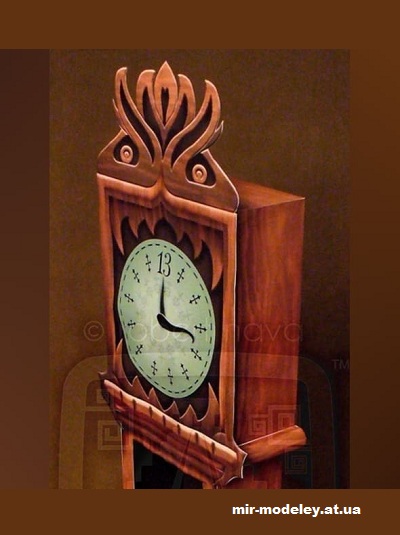 №16399 - Demon Clock (Disney Experience) из бумаги
