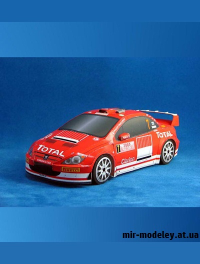 №16487 - Peugeot 307 WRC (Eastern Toy Box / Saturn) из бумаги