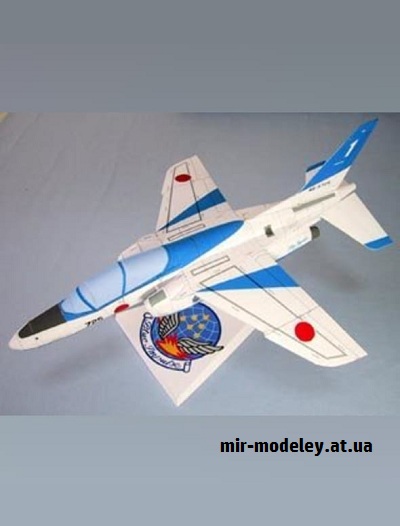 №16477 - Kawasaki T-4 Blue Impulse (Eastern Toy Box / Saturn) из бумаги