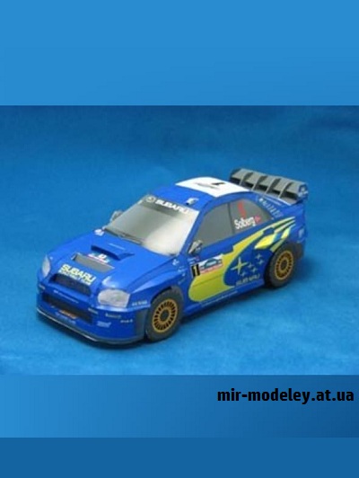 №16482 - Subaru Impreza WRC 2004 (Eastern Toy Box / Saturn) из бумаги