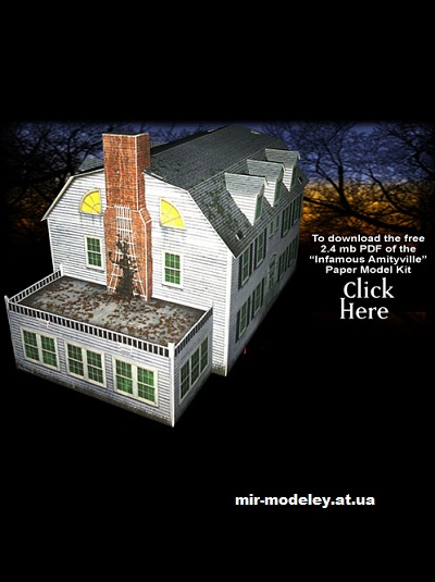 №16422 - Печально известный Амитивилль / Infamous Amityville (Haunted Dimensions) из бумаги