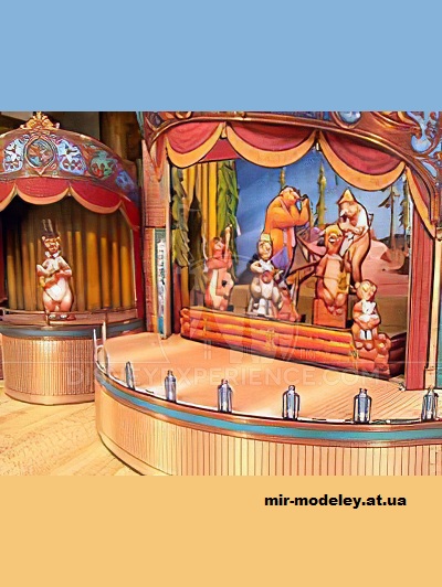 №16410 - Театр Country Bear Jamboree Playhouse (Disney Experience) из бумаги