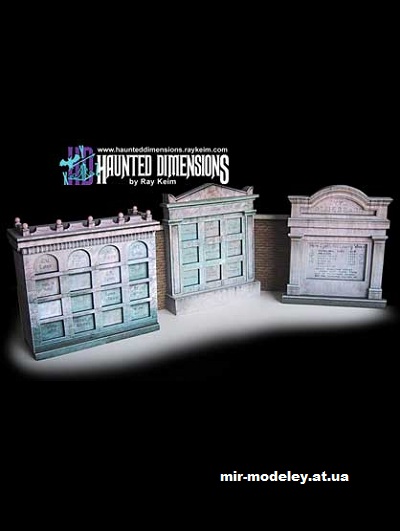 №16418 - Склепы / The Crypts (Haunted Dimensions) из бумаги