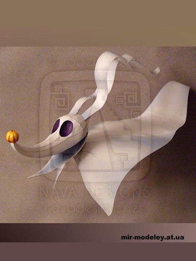 №16407 - Призрак собаки Зеро / Zero (Disney Experience) из бумаги