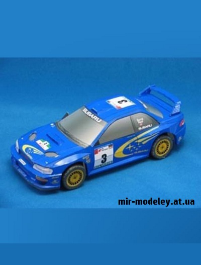 №16480 - Subaru Impreza WRC 2000 (Eastern Toy Box / Saturn) из бумаги