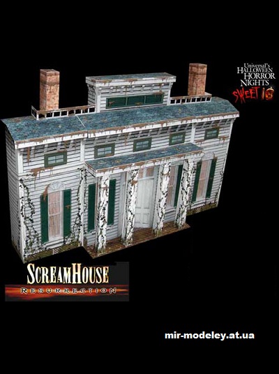 №16430 - Дом криков: Воскрешение / Scream House: Resurrection (Haunted Dimensions) из бумаги