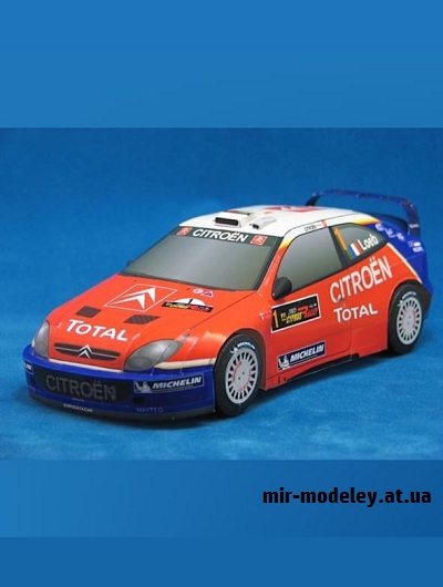 №16489 - Citroen Xsara WRC (Eastern Toy Box / Saturn) из бумаги