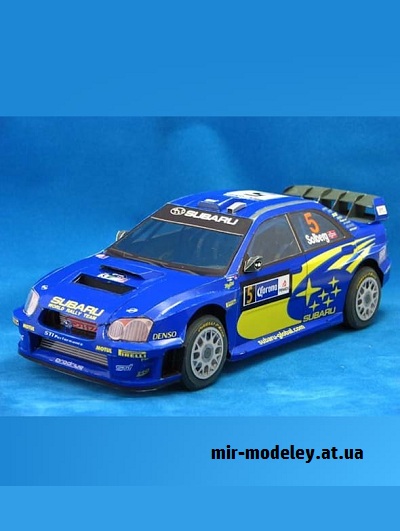 №16488 - Subaru Impreza WRC 2005 (Eastern Toy Box / Saturn) из бумаги
