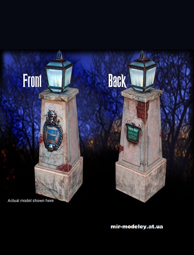 №16417 - Колонна Фантомного поместья / Phantom Manor Pillar (Haunted Dimensions) из бумаги