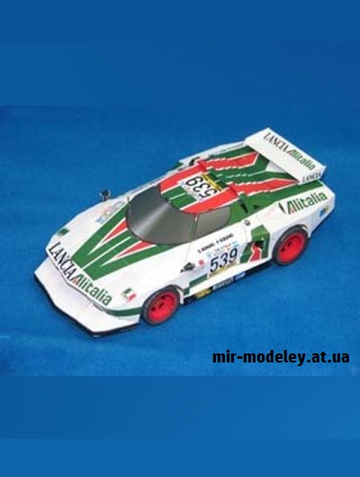 №16481 - Lancia Stratos HF GR 5 (Eastern Toy Box / Saturn) из бумаги