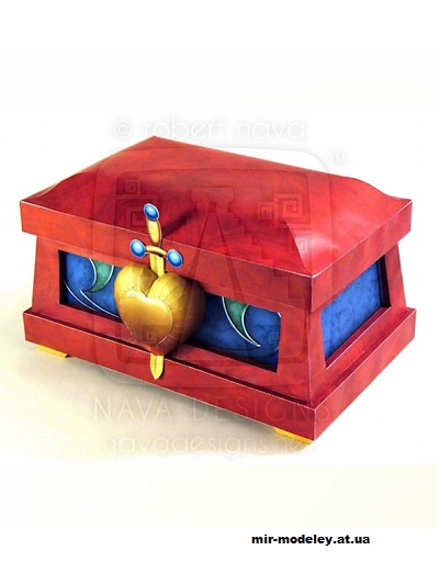 №16402 - The Wicked Queen's Heart Box (Disney Experience) из бумаги