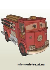 №16413 - Автомобиль Red (Webdude) из бумаги