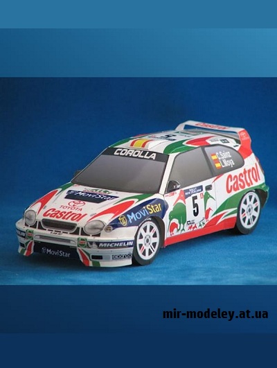№16490 - Toyota Corolla WRC 1998 (Eastern Toy Box / Saturn) из бумаги