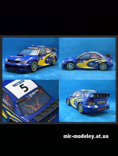 №16492 - Subaru Impreza WRC 2006 (Eastern Toy Box / Saturn) из бумаги
