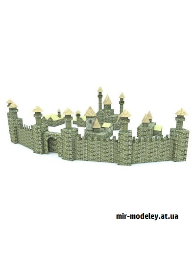 №16542 - Человеческий замок (Hobikitkertas) из бумаги