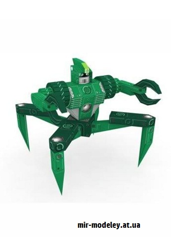 №16532 - MechU - Робот-паук (Hobikitkertas) из бумаги