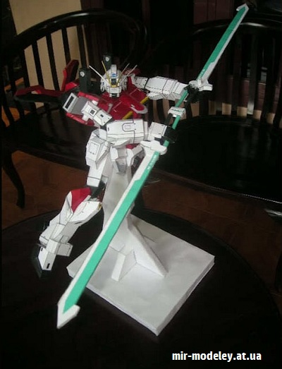 №16537 - Робот ZGMF-X56S/β Sword Impulse Gundam (Hobikitkertas) из бумаги
