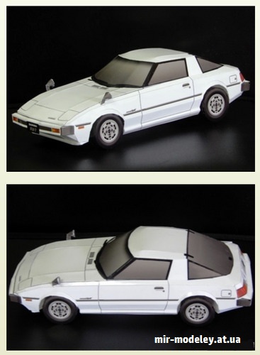 №16514 - 1978 Mazda Savanna RX-7 (Cutp) из бумаги
