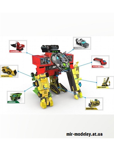 №16561 - Трансформер Девастатор (Hobikitkertas) из бумаги