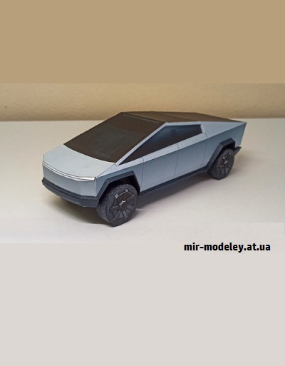 №16508 - Tesla Cybertruck (HD Paper) из бумаги