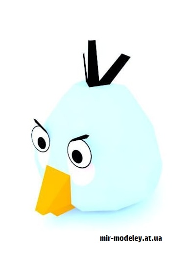 №16553 - Белая птица (Hobikitkertas) из бумаги