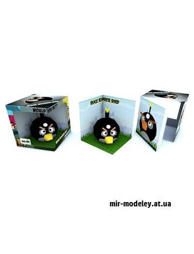№16544 - Коробка для Черной птицы (Hobikitkertas) из бумаги
