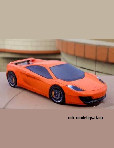 №16499 - McLaren MP4-12C (HD Paper) из бумаги