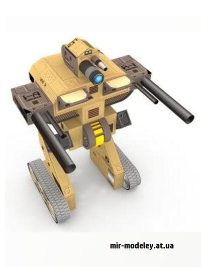 №16534 - MechU - Робот-оружейник (Hobikitkertas) из бумаги
