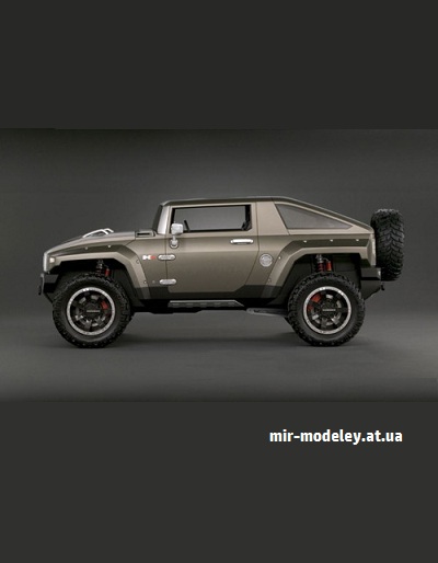 №16507 - 2008 Hummer HX Concept (HD Paper) из бумаги